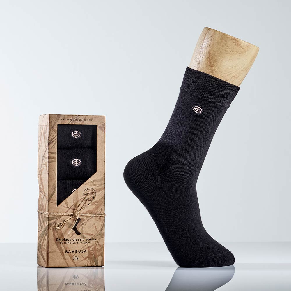 Bambusa Sorte klassiske sokker